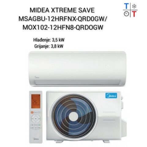 Midea Xtreme Save MSAGBU-12HRFNX-QRD0GW/MOX102-12HFN8-QRDOGW